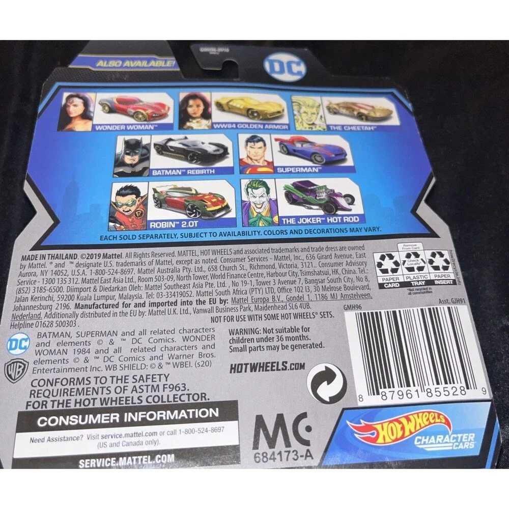 Hot Wheels: DC SUPERMAN Character Car (2019, Mattel, DC) GMH96-0910